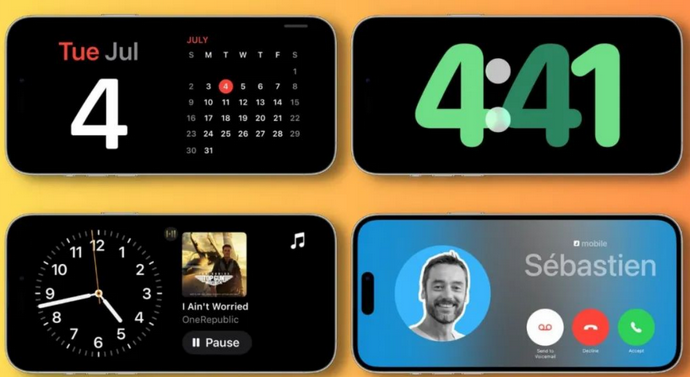 吴江苹果手机维修分享iOS17横屏充电待机显示有什么好处 