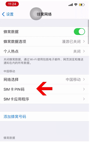 吴江苹果14维修网分享如何给iPhone14的SIM卡设置密码 